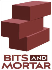 Bits & Mortar logo, a couple of digital bricks
